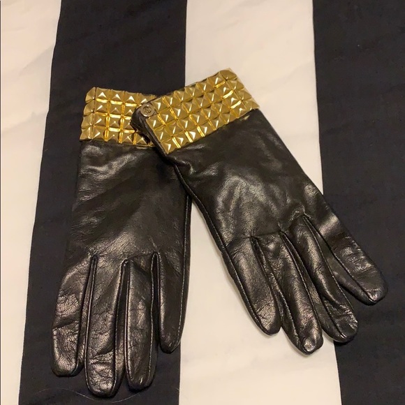 Authentic Leather Michael Kors Gloves M - Picture 1 of 5